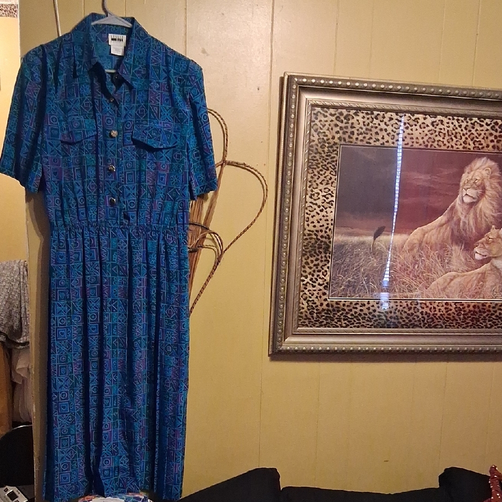 Ĺeslie Fay Patterned Women's Dress